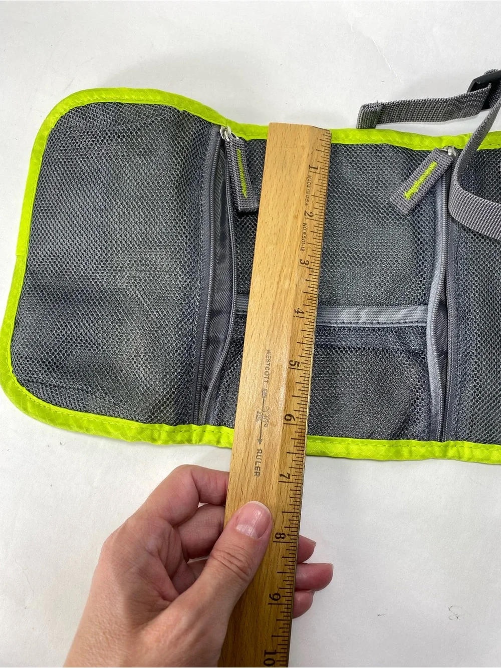 Travelon Neon Lime Travel Organizer with Gray Accent Tech Accessory Organizer